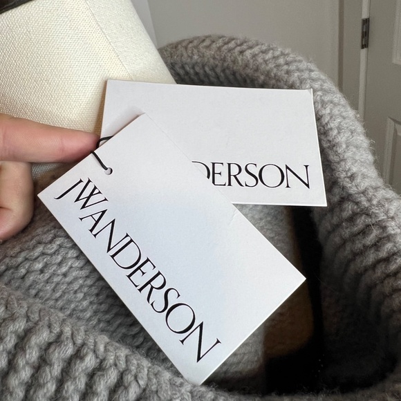 JW Anderson Anchor Logo intarsia-knit Hoodie.  - Picture 2 of 3